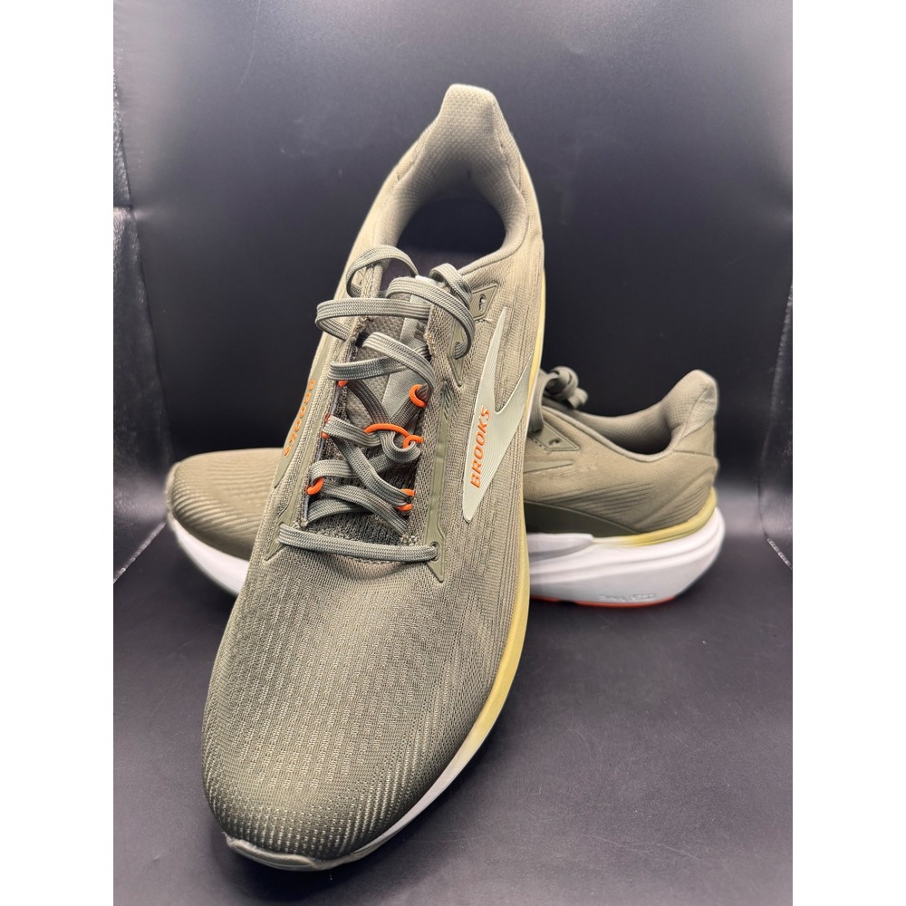 Brooks Revel 6 Mens Running Shoes Olive Green Orange 1104681D380 Size 11.5 D